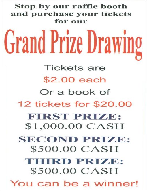 [Raffle tickets]
